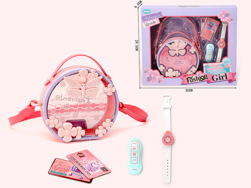 Fashion Girl Adornment Toys Storage Handbag Set