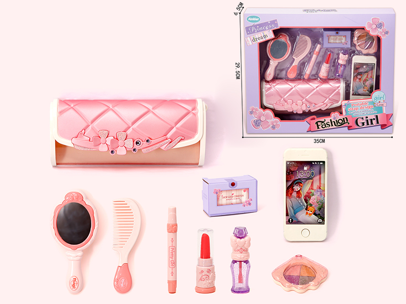 Fashion Girl Adornment Toys Storage Handbag Set