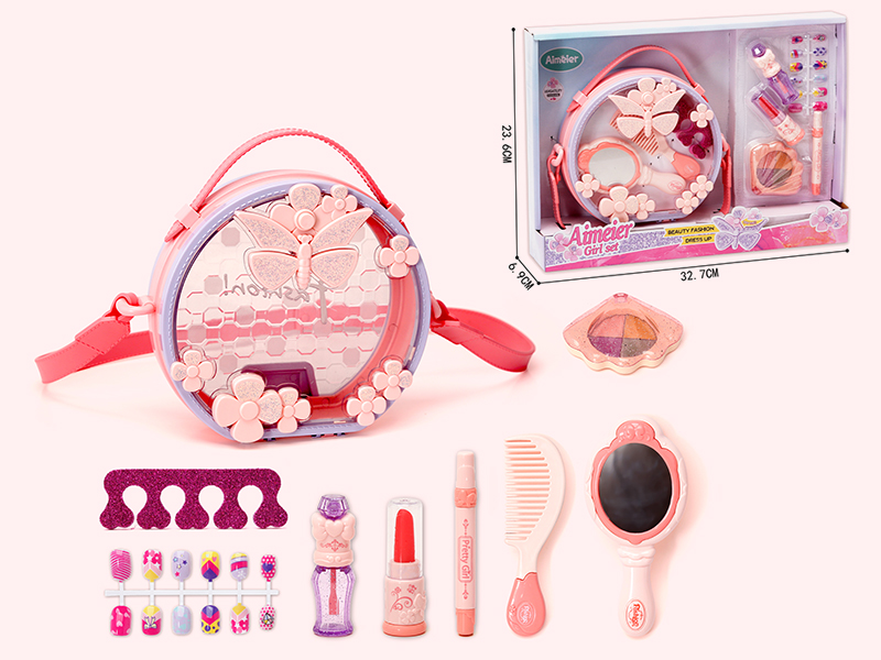 Fashion Girl Adornment Toys Storage Handbag Set