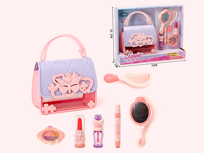 Fashion Girl Adornment Toys Storage Handbag Set