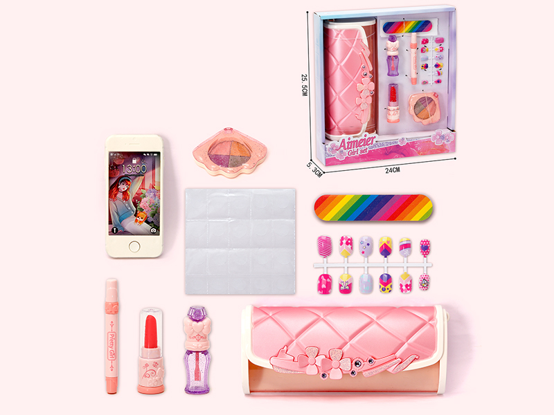 Fashion Girl Adornment Toys Storage Handbag Set