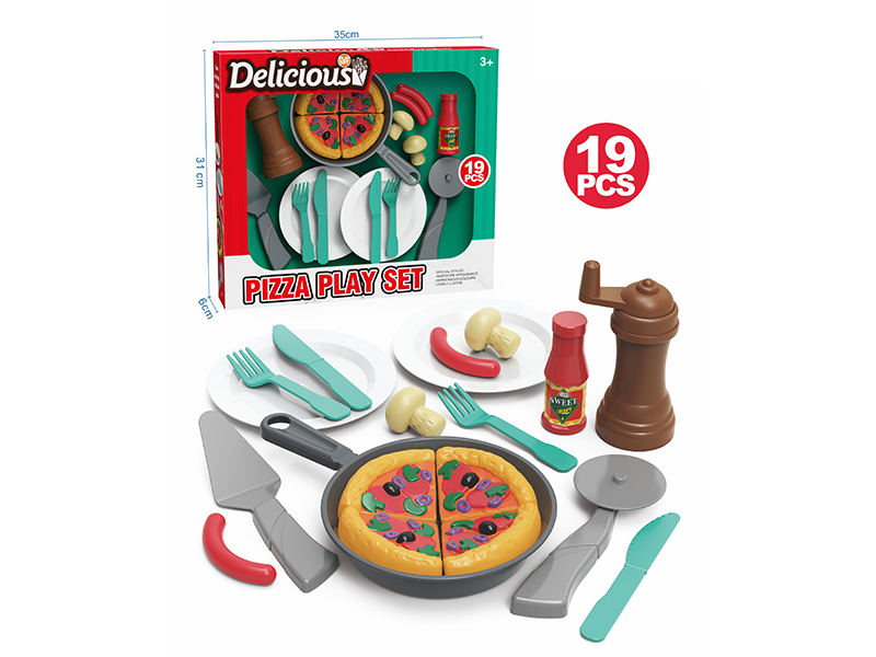 19PCS Pizza Toy Set