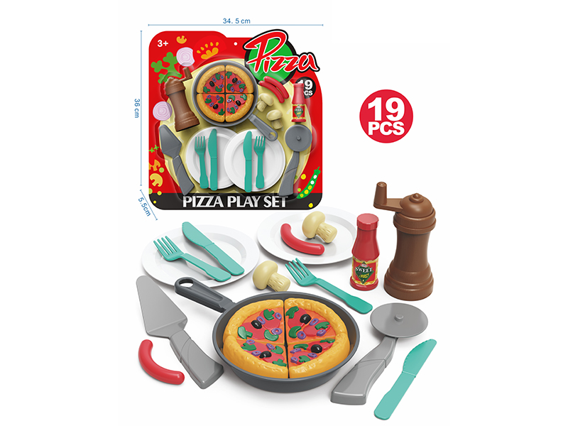 19PCS Pizza Toy Set