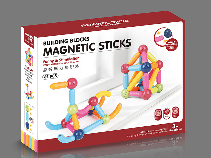 Magnetic Stick Toy 62PCS