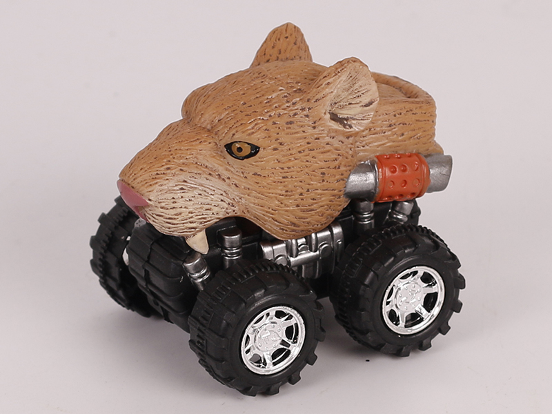 Friction/Pull Back Animal Car - Red Lioness