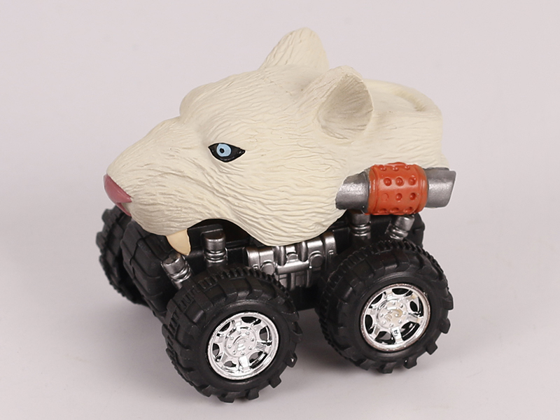 Friction/Pull Back Animal Car - White Lioness