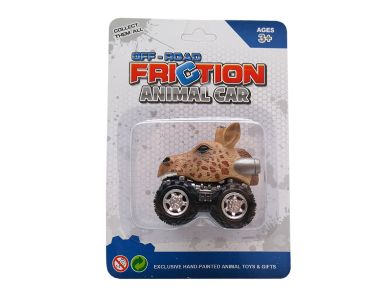 Friction/Pull Back Animal Car - Giraffe