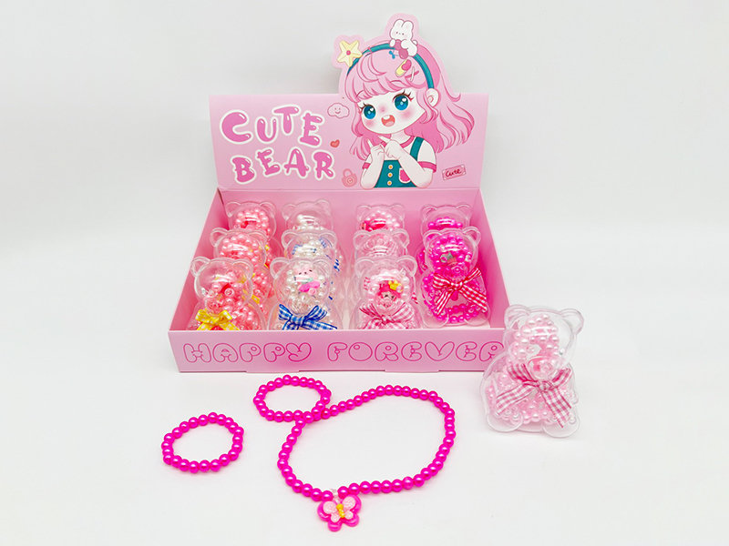 Bear Box Jewelry(Necklace+Bracelet) 12PCS
