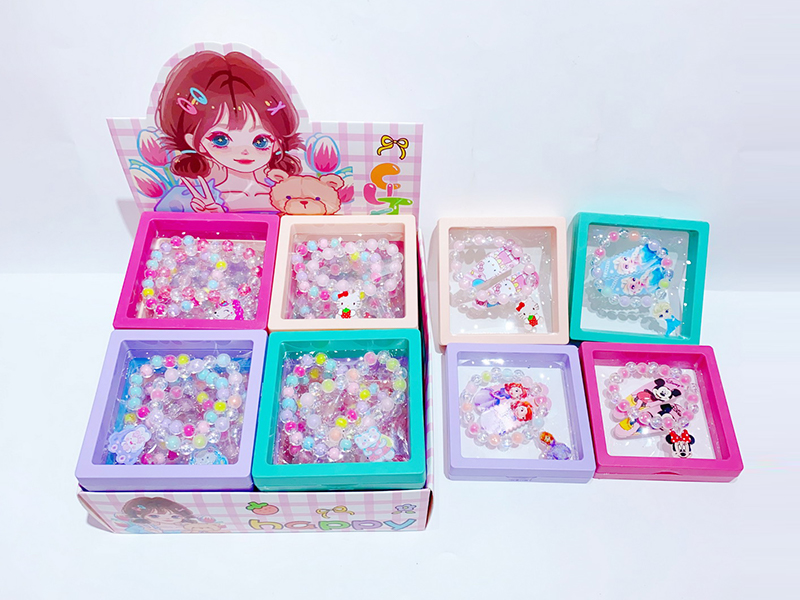Square Jewelry(Bracelet+Hairpin) 12PCS