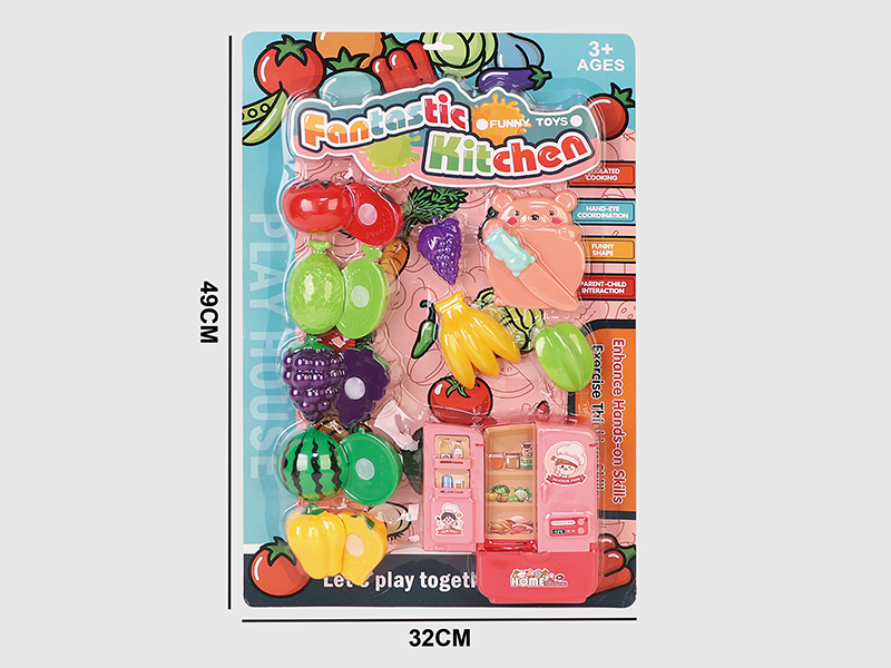 Refrigerator + Cutting Fruits Set