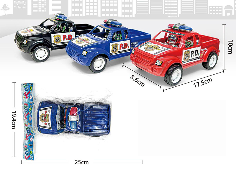 Friction Police Car