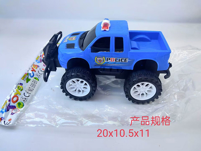 Friction Off-Road Pickup Police Car