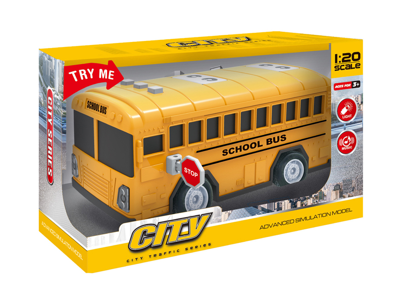 1:20 Friction Bus With Sound And Light