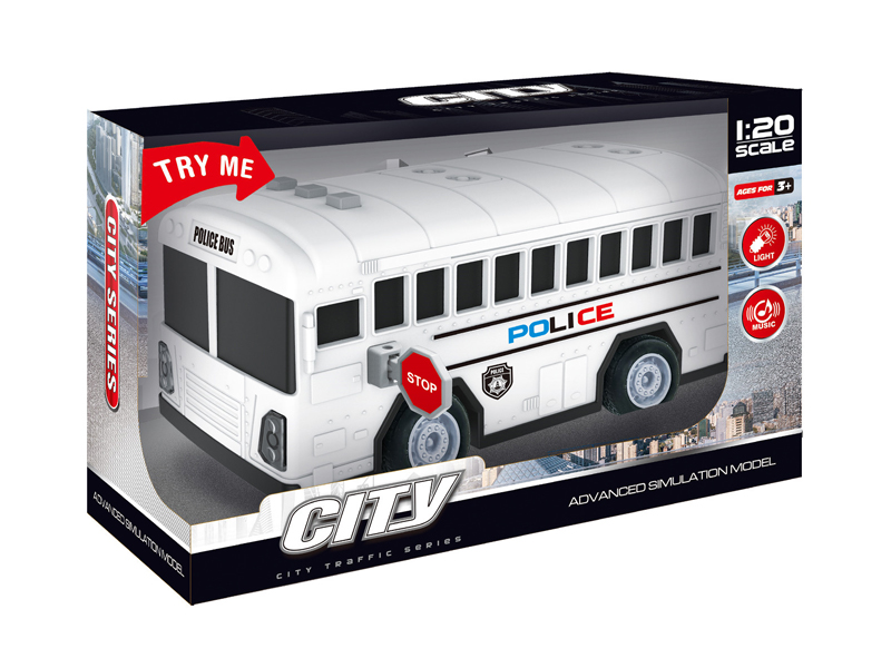 1:20 Friction Bus With Sound And Light