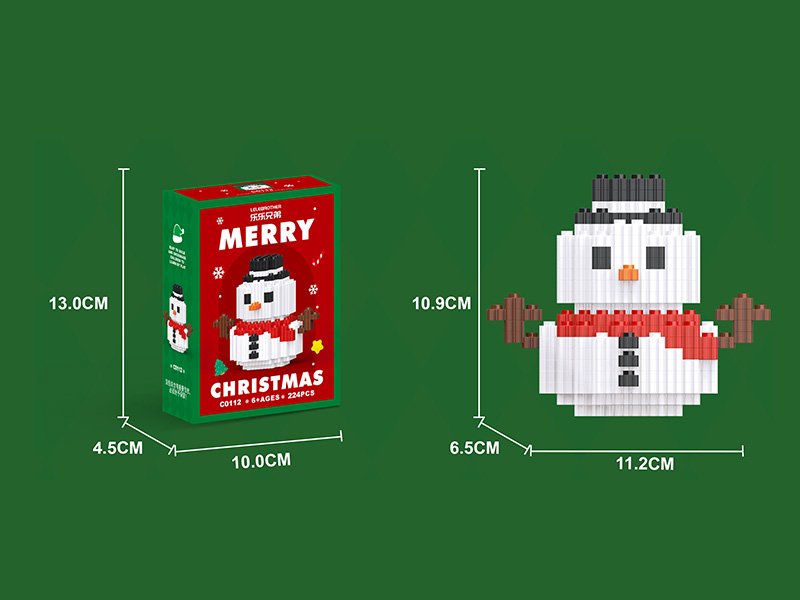 Snowman Building Blocks 224pcs
