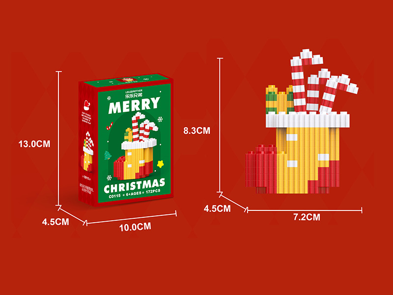 Christmas Stocking Building Blocks 172PCS