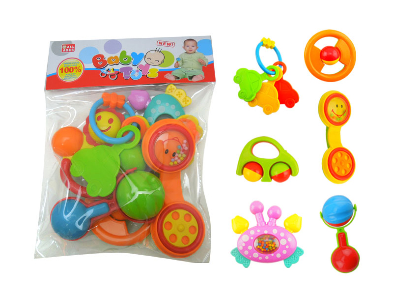 6PCS Baby Rattles