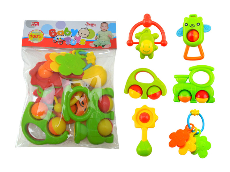 6PCS Baby Rattles