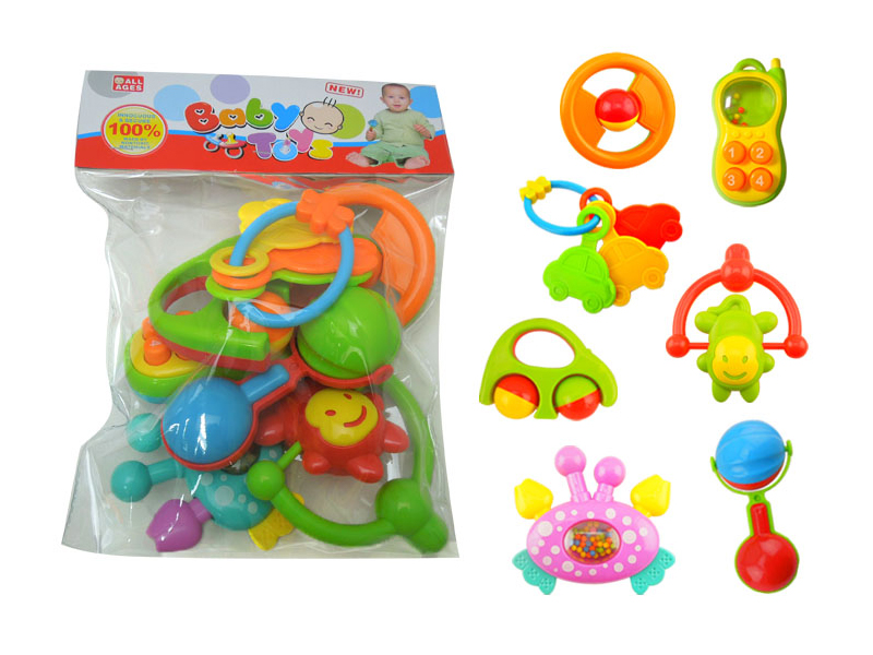 7PCS Baby Rattles