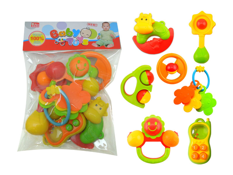 7PCS Baby Rattles