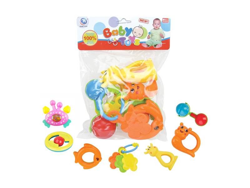 7PCS Baby Rattles