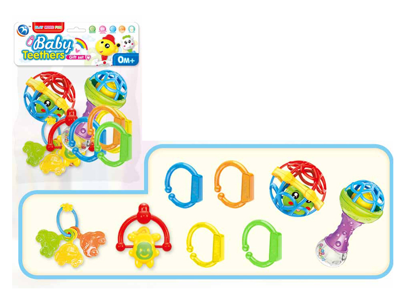 8PCS Baby Rattles