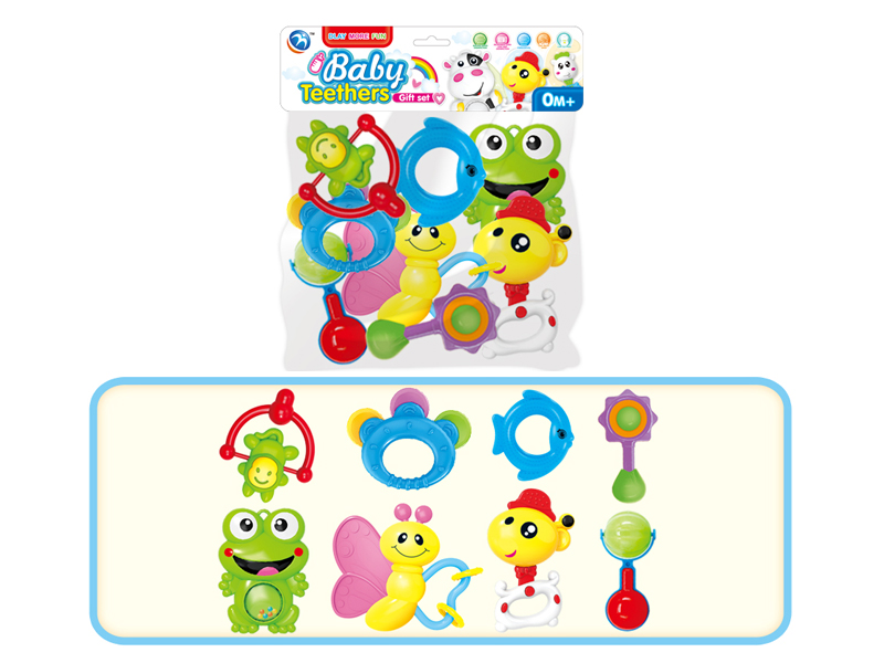 8PCS Baby Rattles