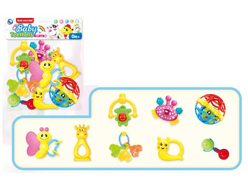 8PCS Baby Rattles