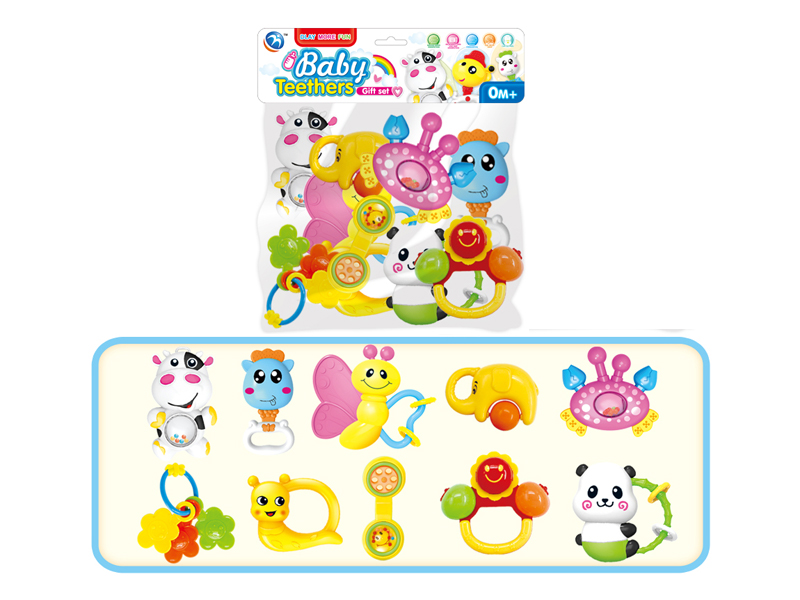 10PCS Baby Rattles