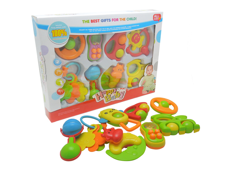 8PCS Baby Rattles