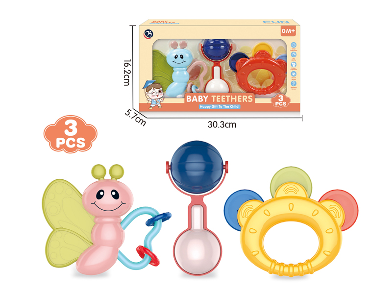 3PCS Baby Rattles