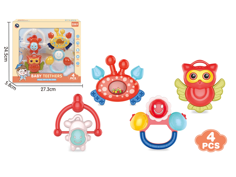 4PCS Baby Rattles