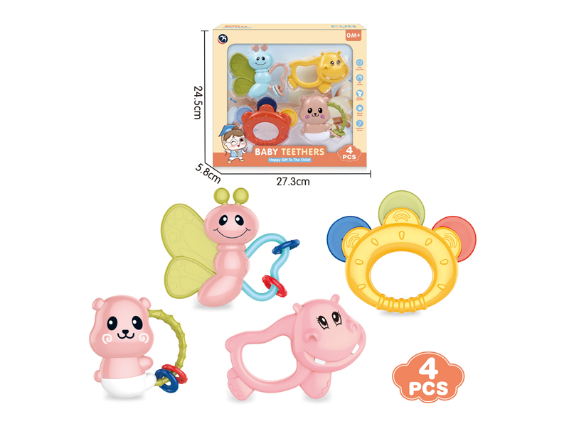 4PCS Baby Rattles
