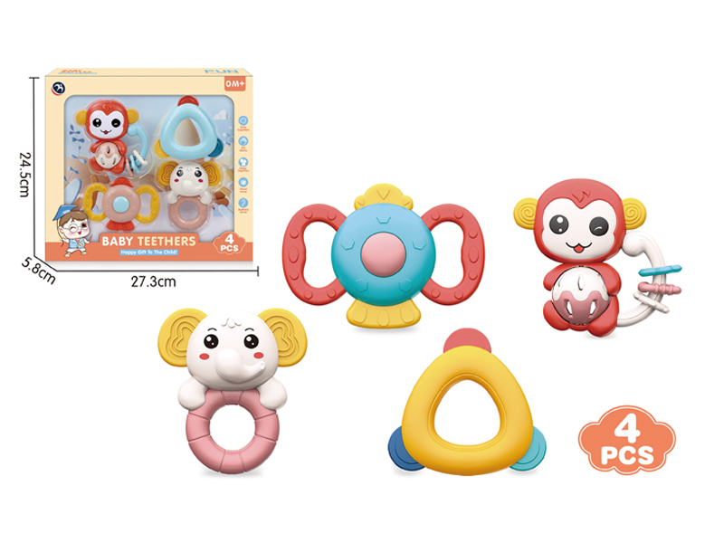 4PCS Baby Rattles