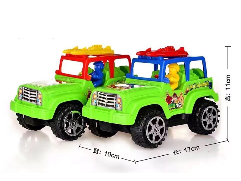 Friction Jeep Off-Road Vehicle With Bell