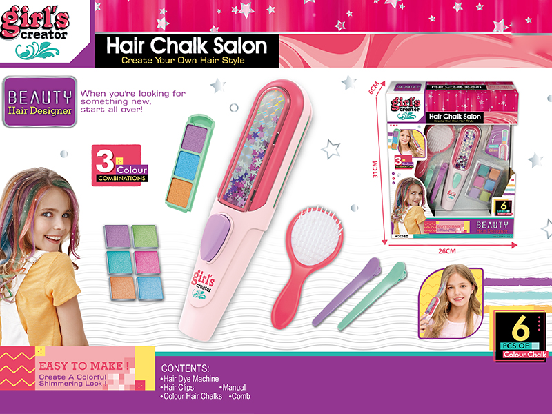 Hair Color Chalk Set
