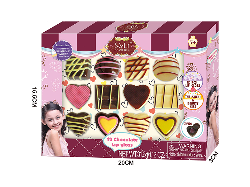 12 Chocolate Lip Gloss