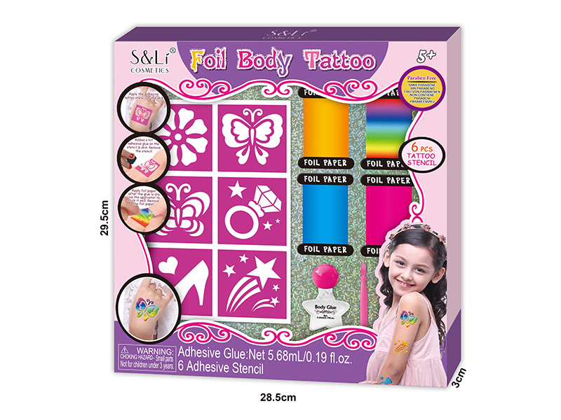 Foil Body Tattoo Set