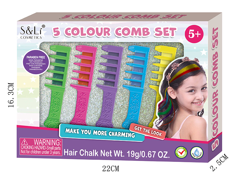 5 Colour Comb Set