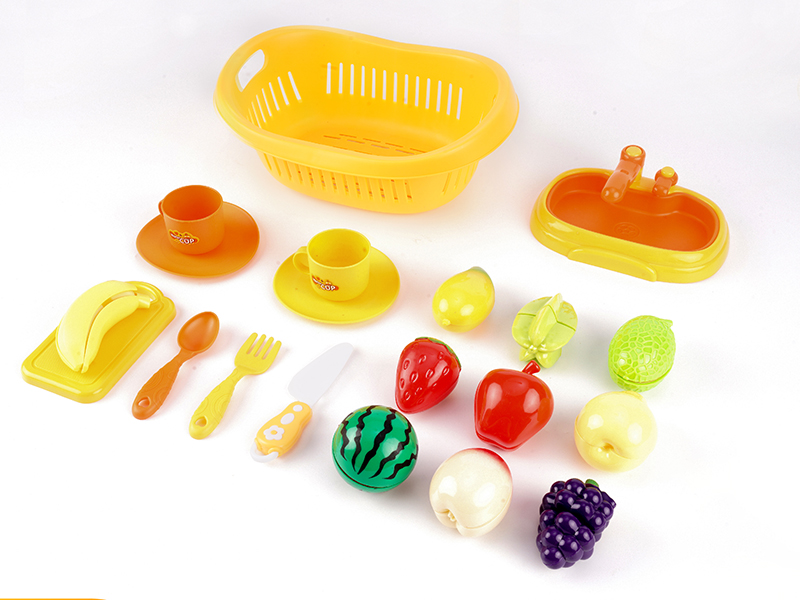 Cutting Fruits Toys With Basket
