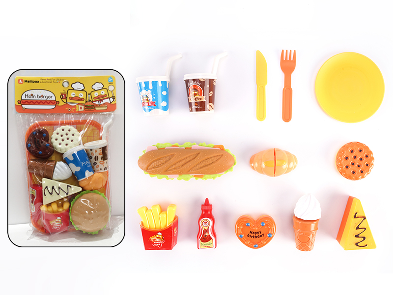 Hamburger Fast Food Set