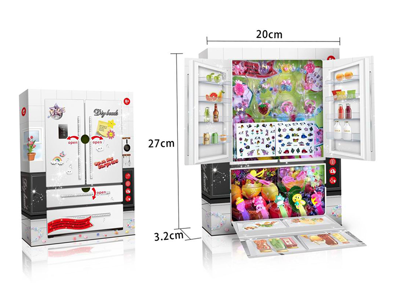 DIY Girl Decoration Toy Blind Box (Ring + 3D Nail Sticker + DIY Beads + Hair Clip)