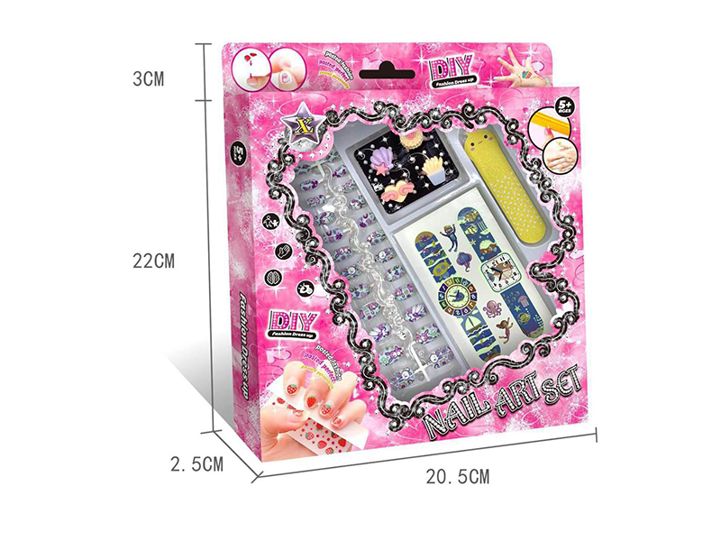 DIY Nail Art Set + Tattoo Sticker + Rings