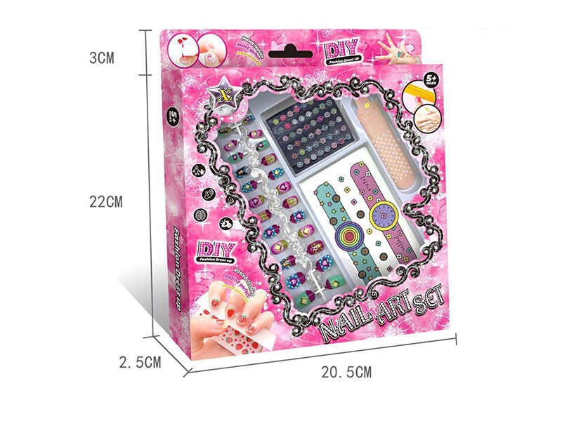 DIY Nail Art Set + Tattoo Sticker + Diamond Sticker