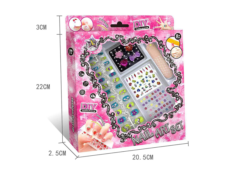 DIY Nail Art Set + Diamond Sticker + Finger Rings