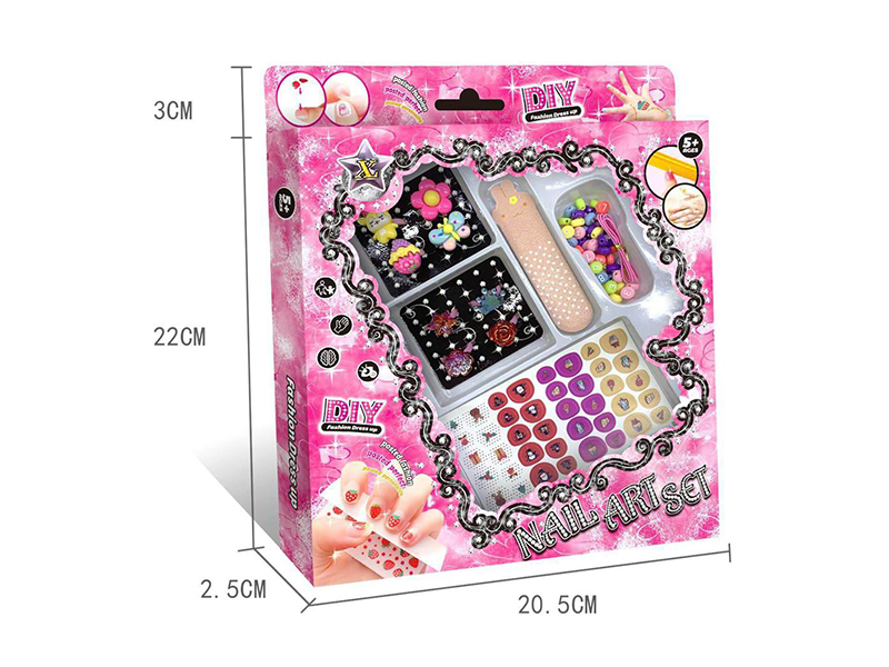 DIY Nail Art Set + DIY Beads + Rings