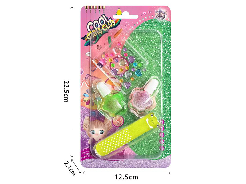 DIY Nail Art Set(Nail Polish,Diamond Sticker,Nail File)