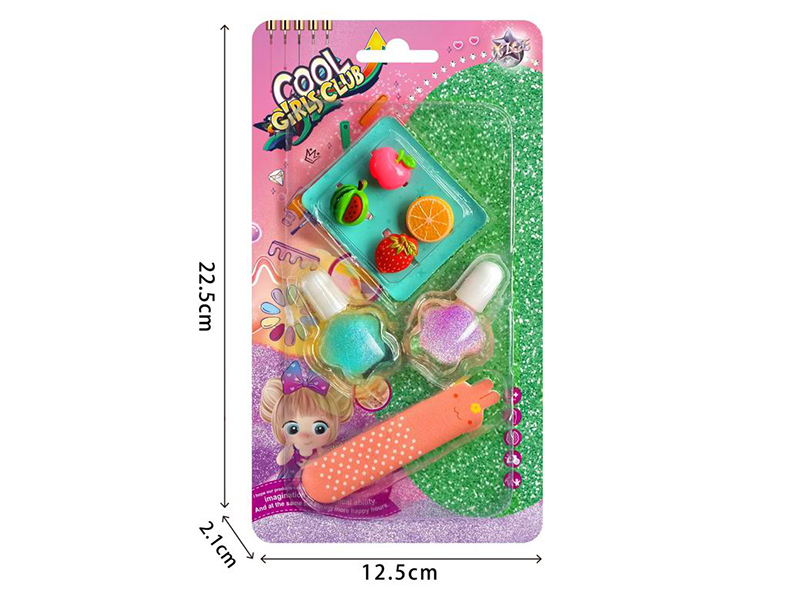 DIY Nail Art Set(Nail Polish,Rings,Nail File)