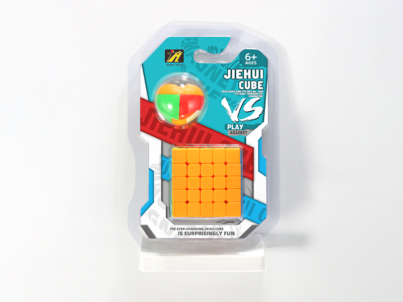 Fifth Order Solid Color  Magic Cube +Luban Lock