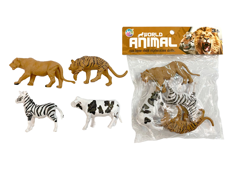 4PCS Five Inch Animal Toy Set